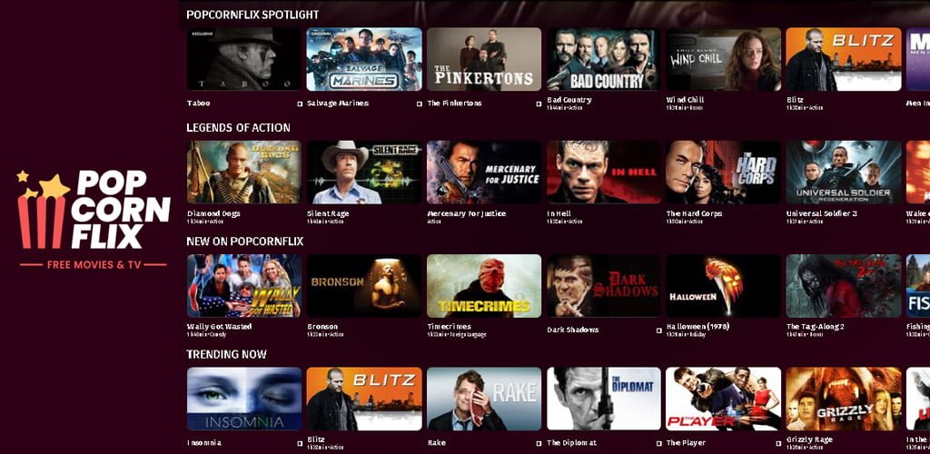 Popcornflix - Best Free and Legal movie and TV streaming websites