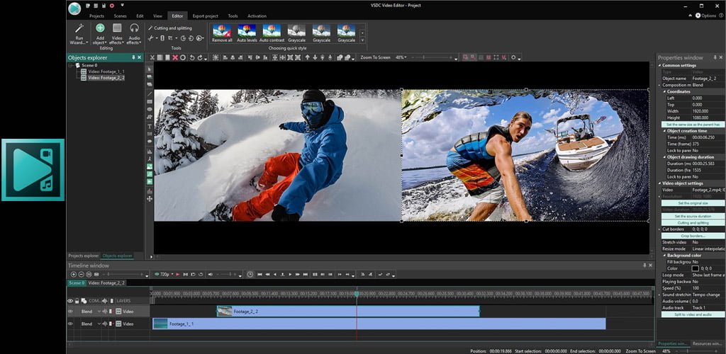 Free Video editing software